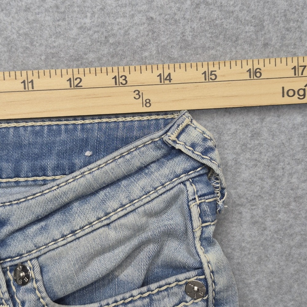Vintage True Religion Billy Big T Jeans Womens 28 Blue Mid Rise Straight Y2K - Picture 9 of 16